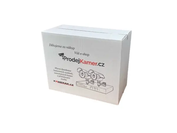 2 kamerovy ahd set he2-60a 2mpx 1080p, h.265, cz menu