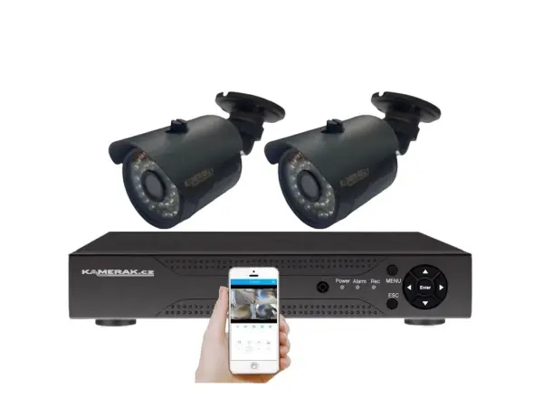 2 kamerovy ahd set wn2-58a 2mpx 1080p, h.265, cz menu