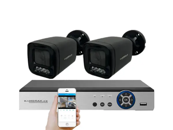 2 kamerovy ahd set he2-56e 5mpx 1920p, h.265, cz menu