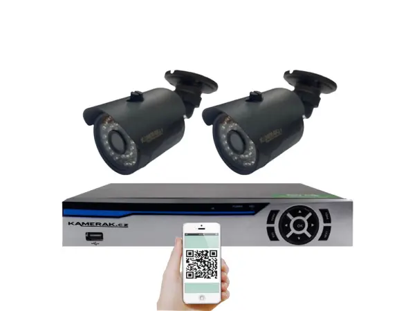 2 kamerovy ahd set wn2-58e 5mpx 1920p, h.265, cz menu