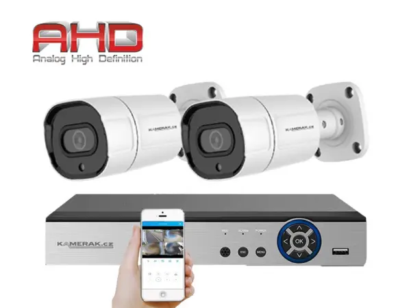2 kamerovy ahd set he2-63e 5mpx 1920p, h.265, cz menu
