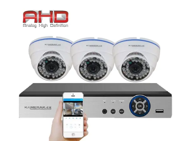 3 kamerovy set ahd wn3-51a 1080p 2mpx, cz menu