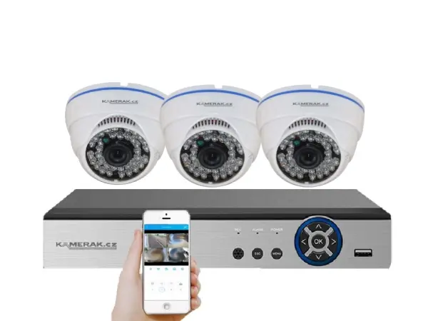 3 kamerovy set ahd wn3-51a 1080p 2mpx, cz menu