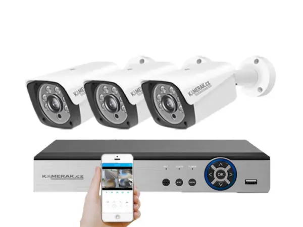 3 kamerovy ahd set he3-55e 5mpx 1920p, h.265, cz menu