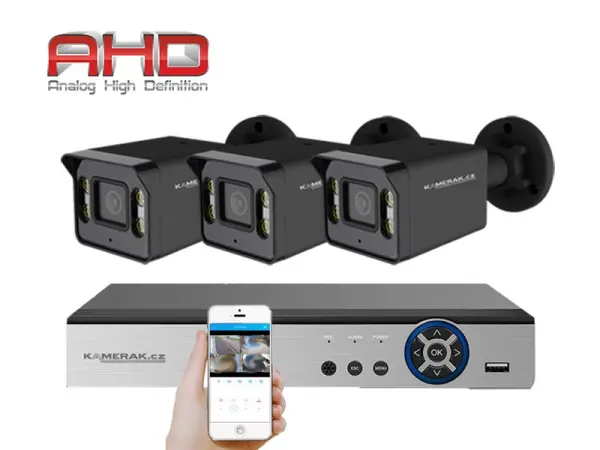 3 kamerovy ahd set he3-57e 5mpx 1920p, h.265, cz menu