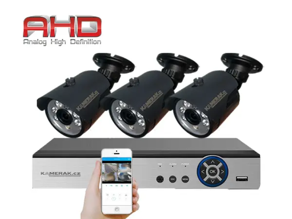 3 kamerovy ahd set wn3-58e 5mpx 1920p, h.265, cz menu