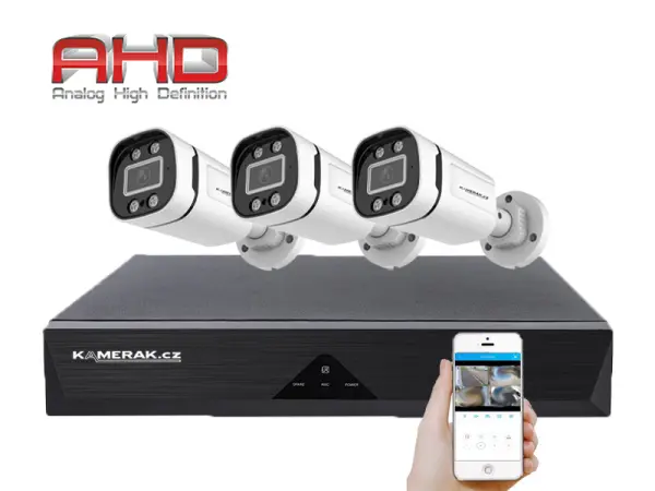 3 kamerovy ahd set wn3-59e 5mpx 1920p, h.265, cz menu