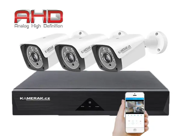 3 kamerovy ahd set wn3-60e 5mpx 1920p, h.265, cz menu