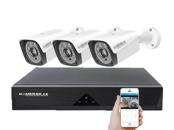 3 kamerovy ahd set wn3-60e 5mpx 1920p, h.265, cz menu