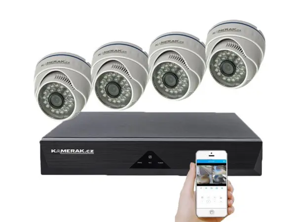 4 kamerovy ahd set wn4-51e 5mpx 1920p, h.265, cz menu
