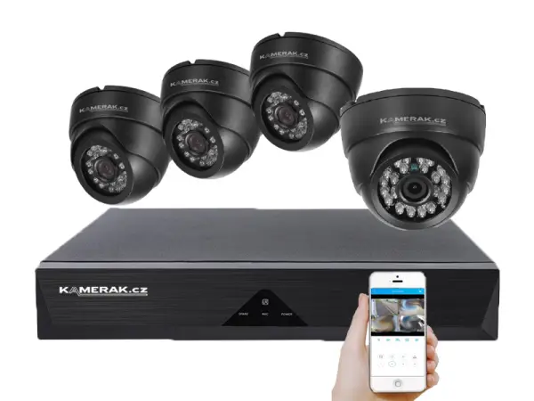 4 kamerovy ahd set wn4-52e 5mpx 1920p, h.265, cz menu