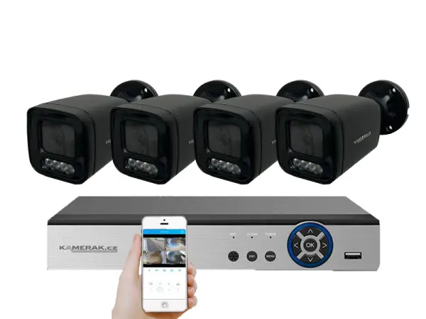 4 kamerovy ahd set he4-56e 5mpx 1920p, h.265, cz menu