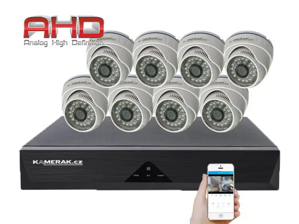 8 kamerovy ahd set wn8-51e 5mpx 1920p, h.265, cz menu