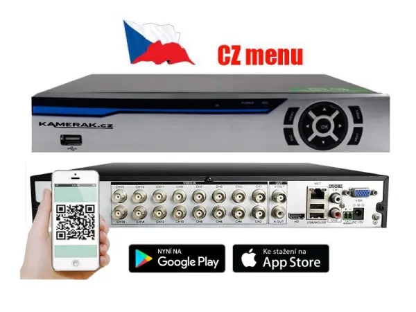 12 kamerovy ahd set he12-57e 5mpx 1920p, h.265, cz menu