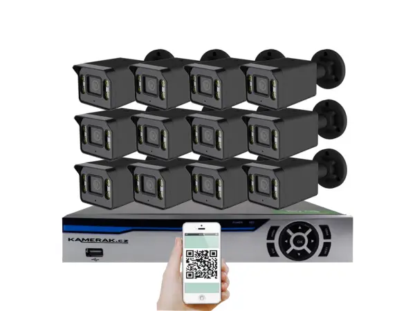 12 kamerovy ahd set he12-57e 5mpx 1920p, h.265, cz menu