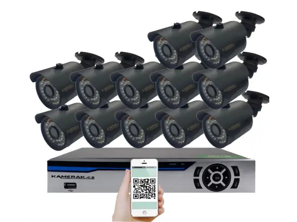 12 kamerovy ahd set wn12-58e 5mpx 1920p, h.265, cz menu