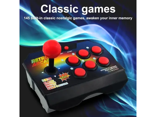 retro herni konzole m1-145 rocker arcade joystick - 16bit 145 her