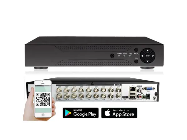 dvr 16ch wn-b316 5mpx pro 16 ahd kamer