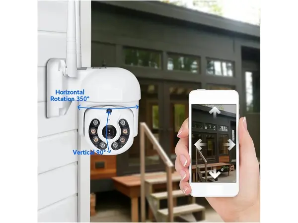 bezdratovy 2 kamerovy set wifi ip pro wip2-108b 3mpx, ptz, cz menu