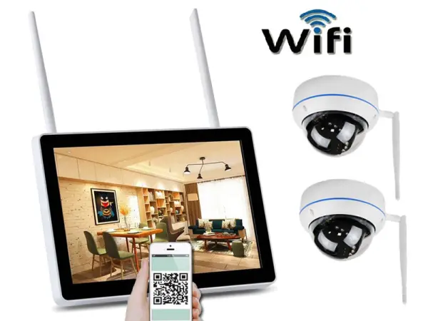 bezdratovy 2 kamerovy set wifi ip pro wip2-154b 11,6"lcd, 3mpx, cz menu