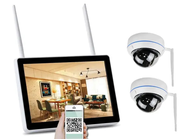 bezdratovy 2 kamerovy set wifi ip pro wip2-154b 11,6"lcd, 3mpx, cz menu