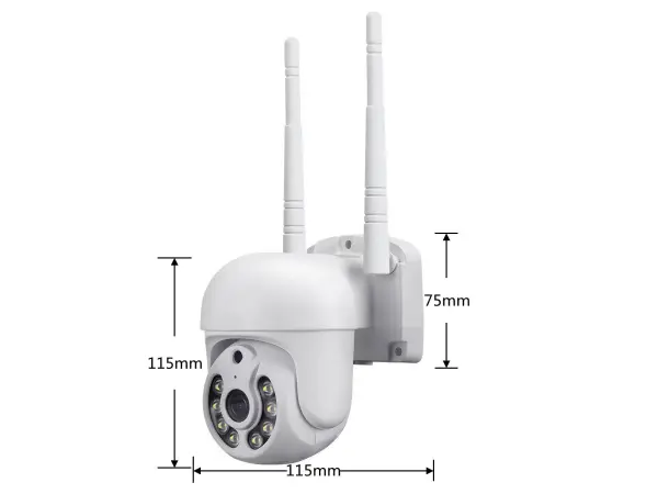 bezdratovy 2 kamerovy set wifi ip pro wip2-308c 5mpx, ptz, cz menu