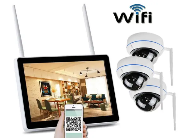 bezdratovy 3 kamerovy set wifi ip pro wip3-154b 11,6"lcd, 3mpx, cz menu