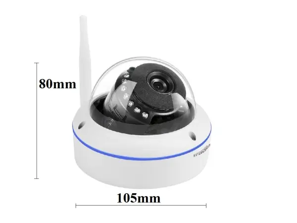 wifi kamera ip pro wip-04b 3mpx pro set dome + adapter