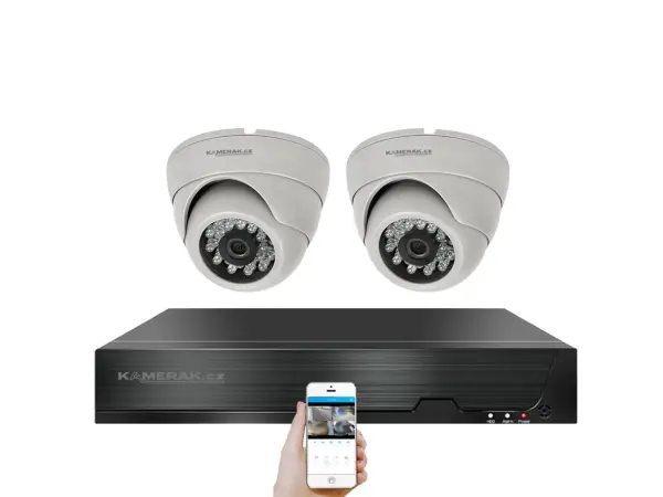 4k poe ip 2 kamerovy set xm-202d 8mpx, cz menu