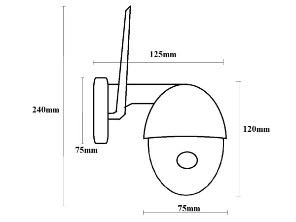wifi kamera ip pro ptz wip-09c 5mpx cerna pro set+adapter