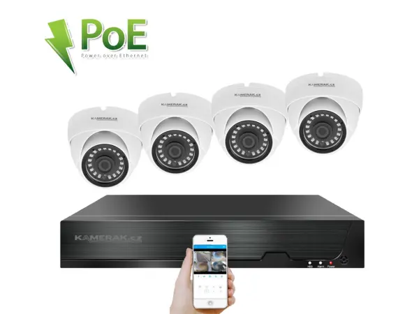 poe ip 4 kamerovy set xm-402b 4mpx, cz menu