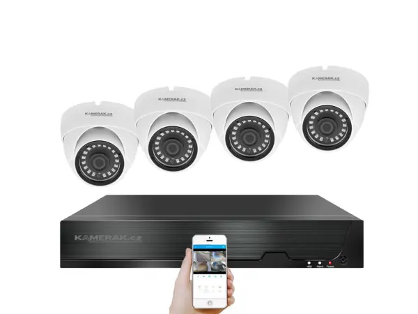 poe ip 4 kamerovy set xm-402b 4mpx, cz menu