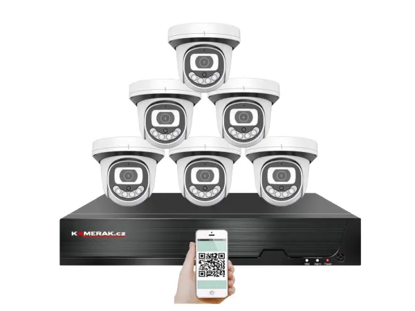 poe ip 6 kamerovy set xm-612a-3mpx, cz menu