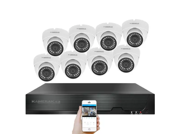 poe ip 8 kamerovy set xm-802b 4mpx, cz menu