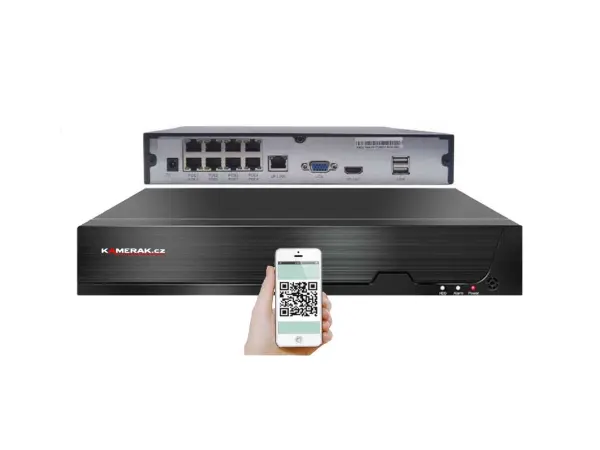 poe ip 8 kamerovy set xm-807b 4mpx, cz menu