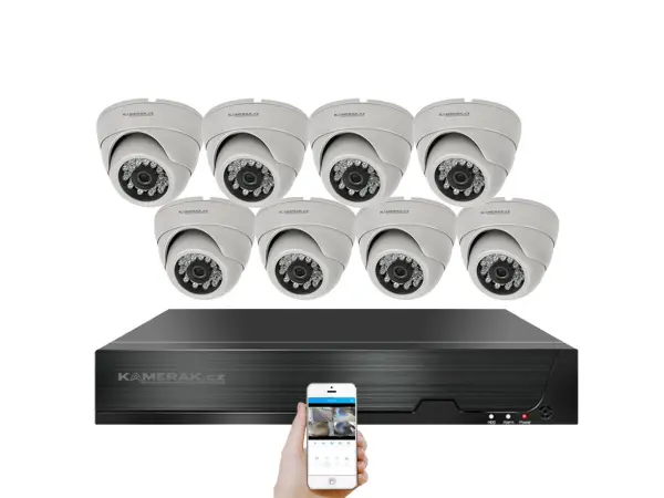 4k poe ip 8 kamerovy set xm-802d 8mpx, cz menu