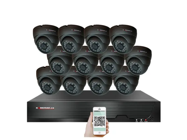 4k 12 kamerovy poe ip xm-1211d 8mpx, h.265, cz menu