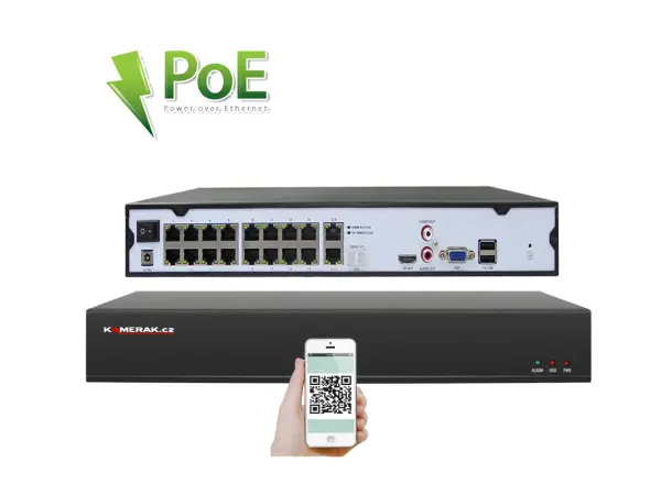 4k poe ip 16 kamerovy set xm-ptz-1620d, 8mpx, cz menu