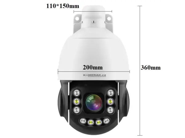 4k poe ip ptz kamera xm-24d 8mpx, 20x opticky zoom