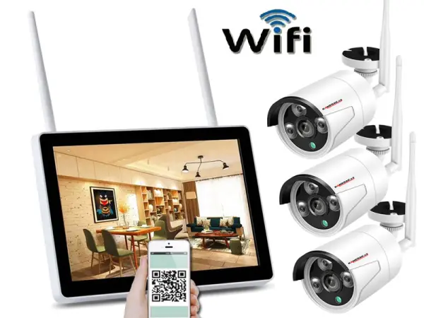 bezdratovy 3 kamerovy set wifi ip pro wip3-152b 11,6"lcd, 3mpx, cz menu