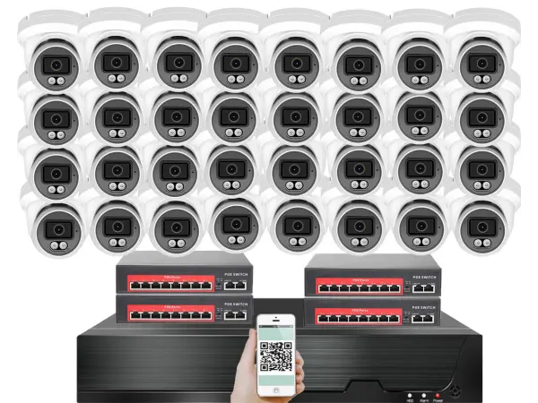 ip 32 kamerovy set s externim poe xm-3209b-ext. 4mpx, cz menu