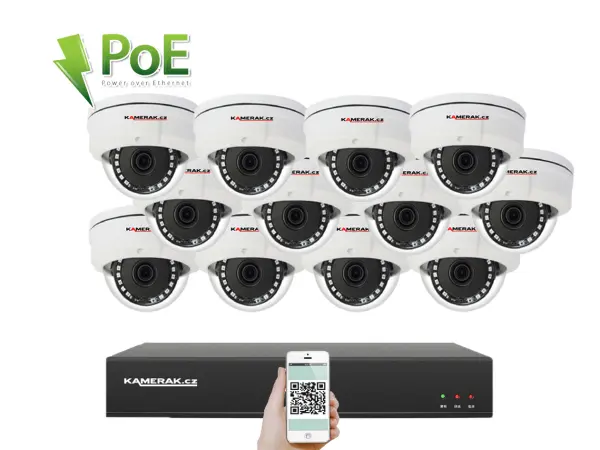 volna poe ip 12 kamerovy set  xm-1205c 5mpx, cz menu