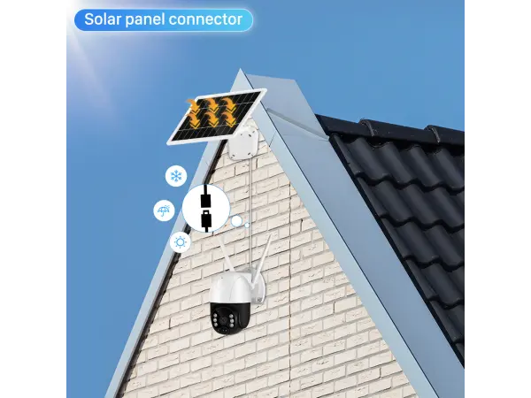 wifi solarni kamera xm-924 3mpx, 6x baterie, p2p app icsee