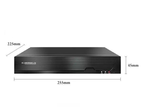 poe nvr-7408 8ch 8mpx, h.265 rekorder pro 8 ip kamery, cz menu