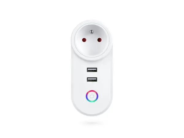 chytra wifi zasuvka tuya lspa2, 2x usb port
