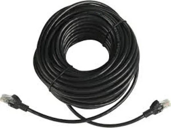 utp sitovy kabel patch rj45 cat5e 20m cerny