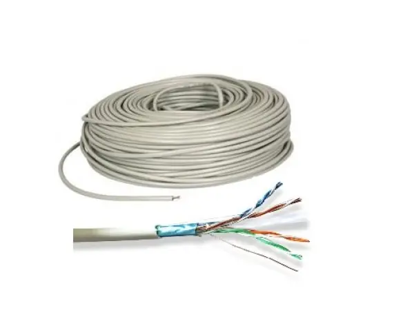 ftp sitovy kabel cat6 stineny sedy , drat, metraz