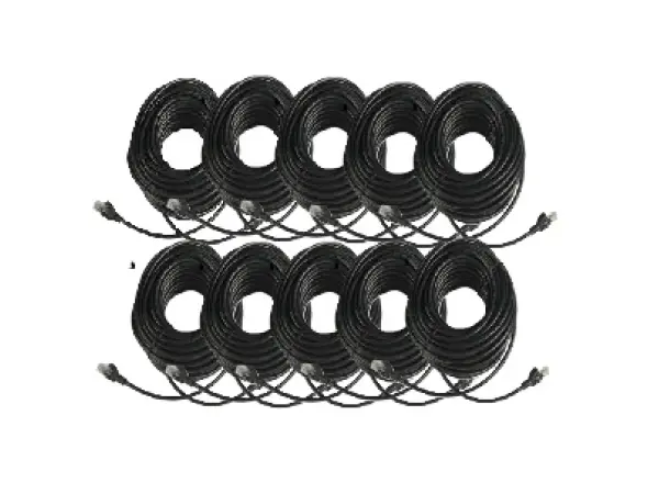 10x  utp sitovy kabel cat 5e 20m cerny