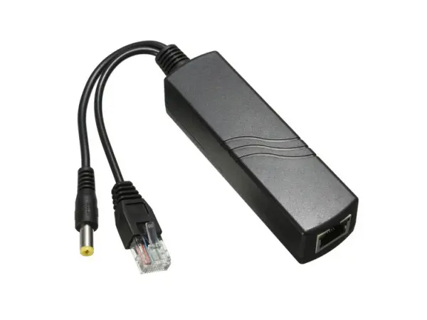 aktivni poe splitter z 48v na 12v cerny