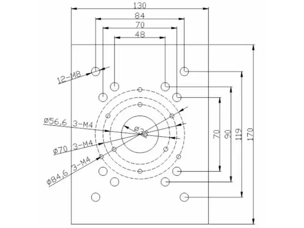 drzak pro kameru na sloup pfa150